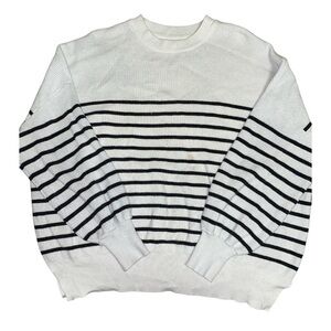 Striped • White and Black • Sweater